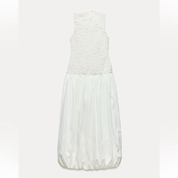 POPLIN BALLOON DRESS - Picture 4 of 5